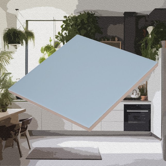 Modern Färg - Breezy Baby blue Ceramic Tile Kakelplatta (Skapare uppladdad)