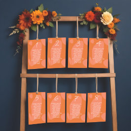 Modern Färg Collage Bordsnummer