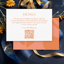 Modern Färg Collage, Bröllop Detaljer Tilläggskort