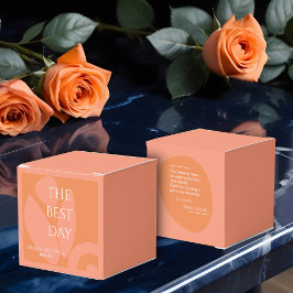 Modern Färg Collage Bröllop Presentaskar