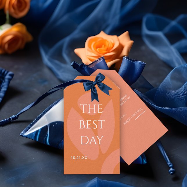 Modern Färg Collage Bröllop Presentetikett (Skapare uppladdad)