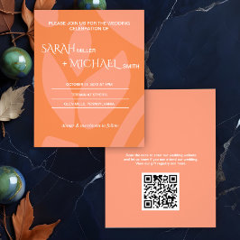 Modern Färg Collage Budget bröllop-inbjudan