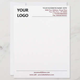 Modern Färg-design-guide med din Logotyp Brevhuvud