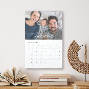 Modern FÄRG-foto i ANPASSADET Kalender