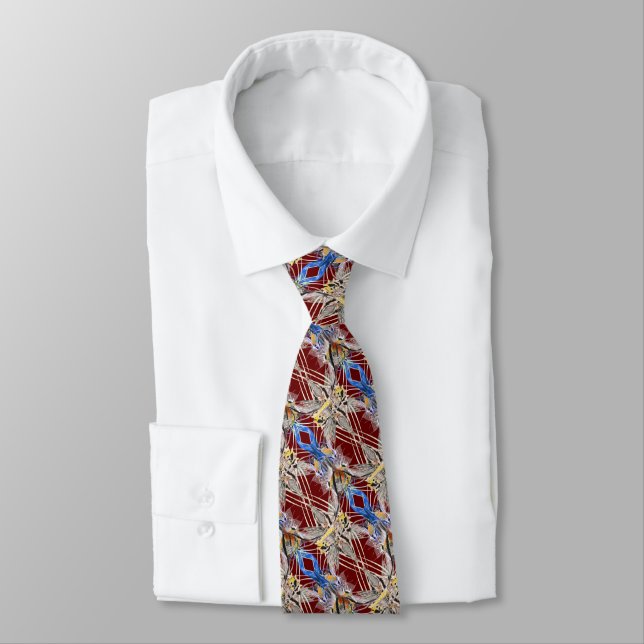 Modern Färg Neck Tie - din bakgrund Färg Slips (Bunden)