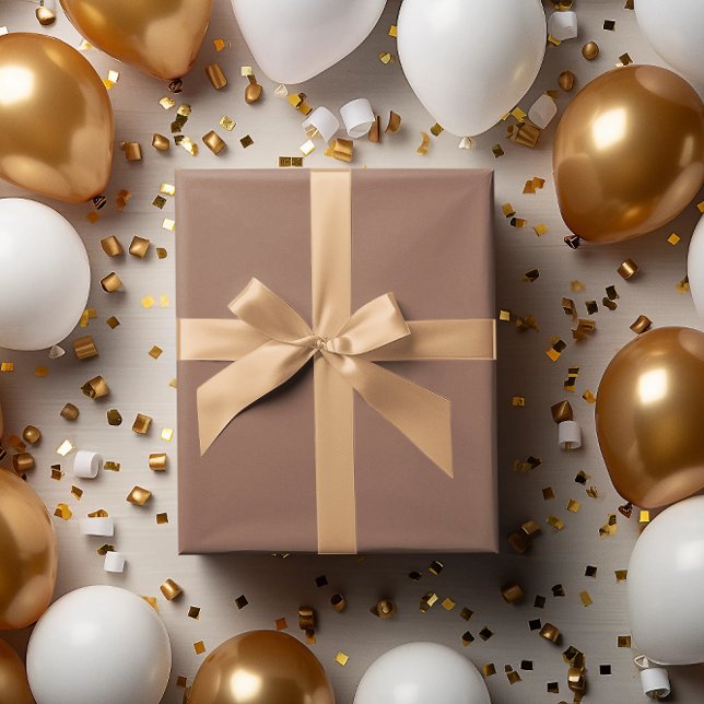 Modern Färg - Pappra rullar för kakaobakabrunt Presentpapper (Skapare uppladdad)