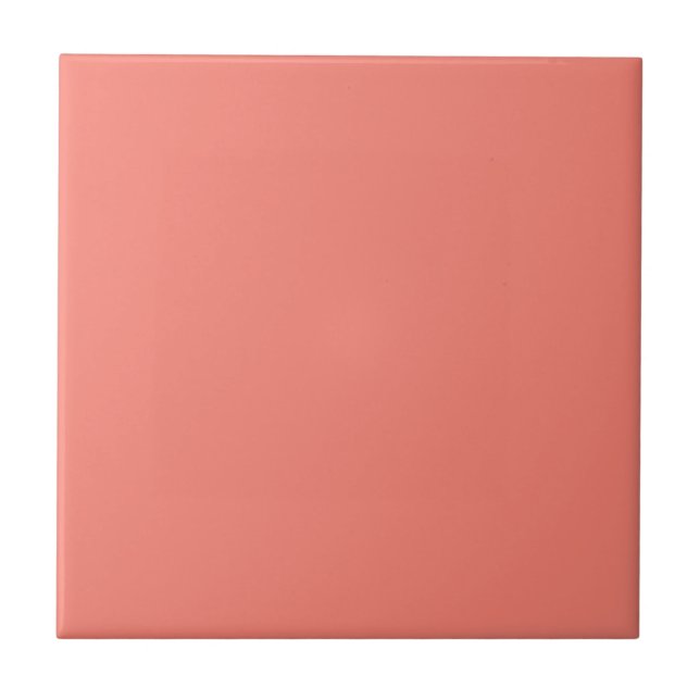 Modern Färg - Tropical Coral Ceramic Tile Kakelplatta (Framsidan)