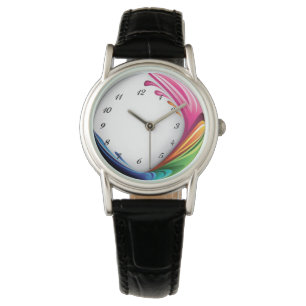 Modern Färg Wave Wrist Watch Armbandsur