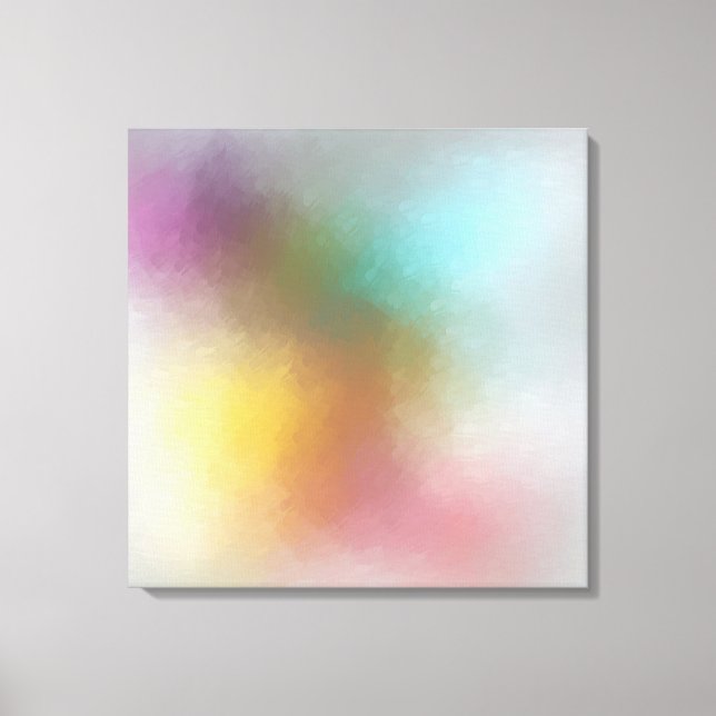 Modern färgad Abstrakt Art Red Gult Blue Canvastryck (Framsida)