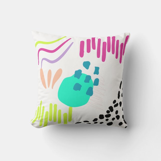 Modern färgad Abstrakt mönster . Kudde (Framsida)