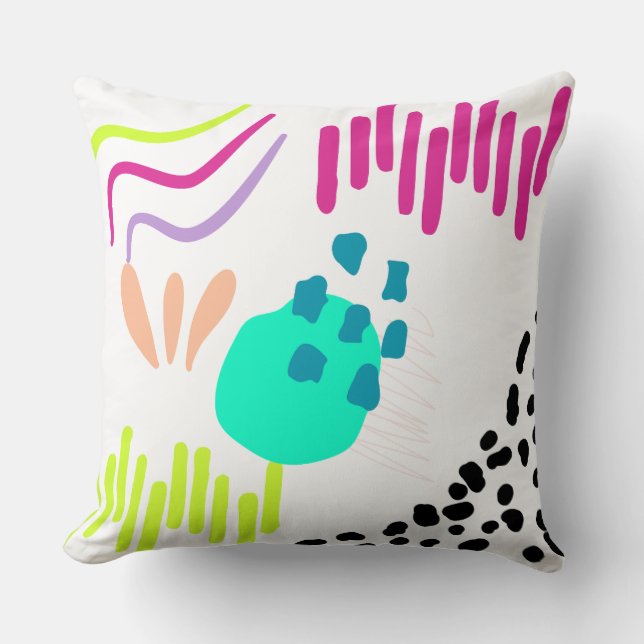 Modern färgad Abstrakt mönster . Kudde (Framsida)