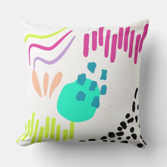 Modern färgad Abstrakt mönster . Kudde (Framsida)