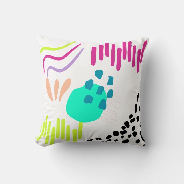 Modern färgad Abstrakt mönster . Kudde (Framsida)