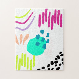 Modern färgad Abstrakt mönster . Pussel