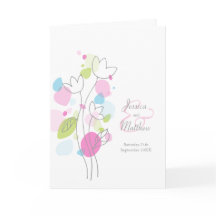 Modern färgad blombläckfisk från konetti Bröllop