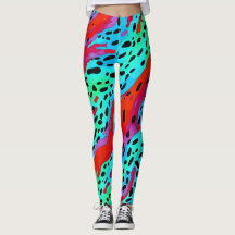 Modern färgad jungle-Vild Djurutskrift Mönster