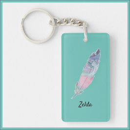 Modern färgad kalk och Rosa Feather