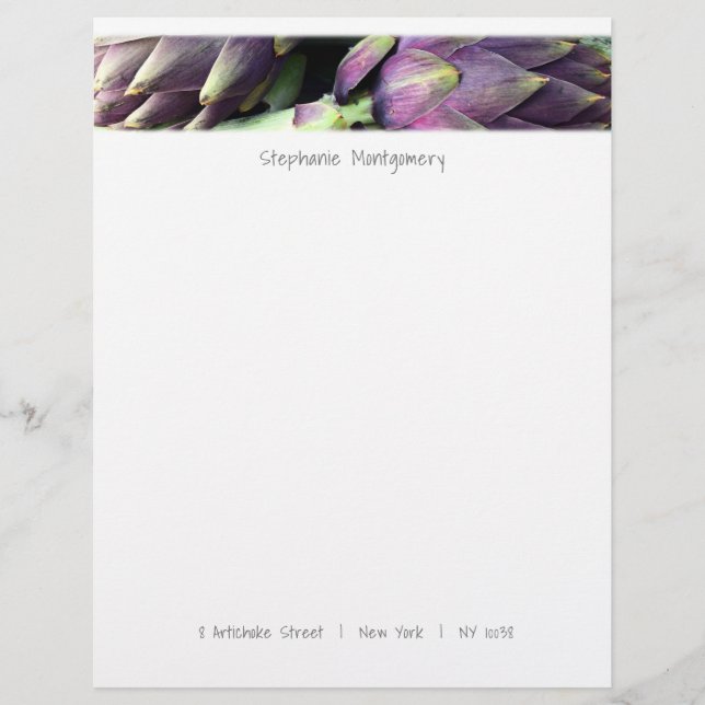 Modern färgad mat brevhuvud (Framsida)