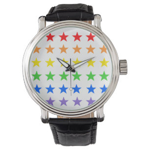Modern färgad stjärntur Mönster Armbandsur