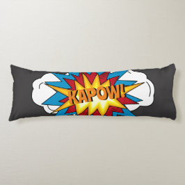 Modern färgad Tecknad Bok KAPOW-poppkonst Kroppskudde