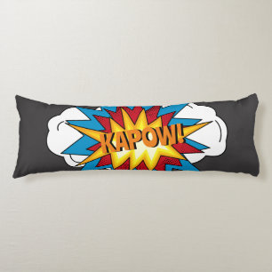 Modern färgad Tecknad Bok KAPOW-poppkonst Kroppskudde