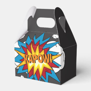 Modern färgad Tecknad Bok KAPOW-poppkonst Presentaskar