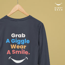 Modern färgad typografi - enkel flotta t shirt