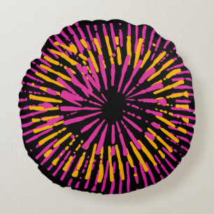 Modern färgad Violet Round Dekorativ kudde