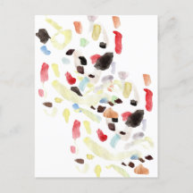 Modern färgad vykort för Abstrakt