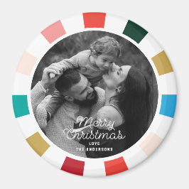 Modern färgfoto för bildskärm i schackbrädet magnet