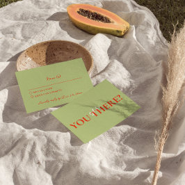 Modern färgfull retro-Funky, Bröllop med fetstil OSA Kort