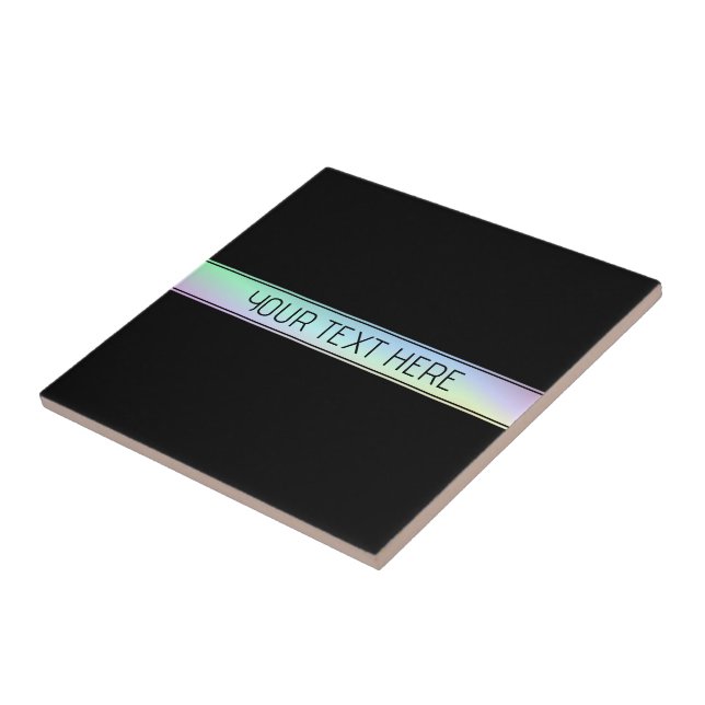 Modern Färgglad Gradient & Redigerbar Text Kakelplatta (Sidan)