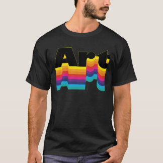 Modern Färgglad Inspirerande present Konst T Shirt
