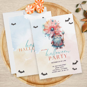 Modern Färgglad Pastellblå Trollkarl Halloweenfest Inbjudningar