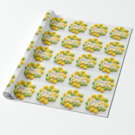 Modern färgglatt äggmönster påskpresentpapper presentpapper