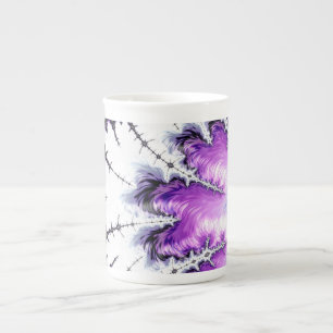 Modern färggrafik - Fractal Art Benporslin Mugg