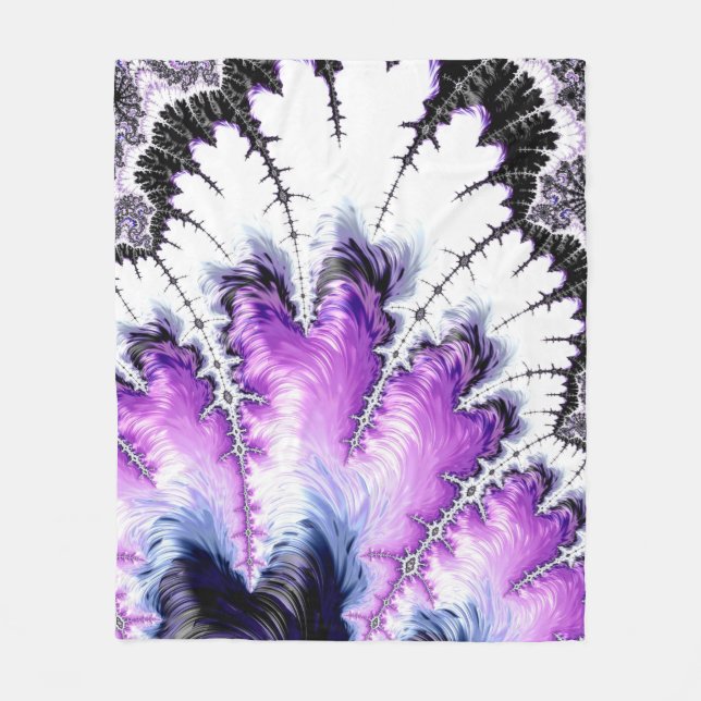 Modern färggrafik - Fractal Art Fleecefilt (Framsidan)