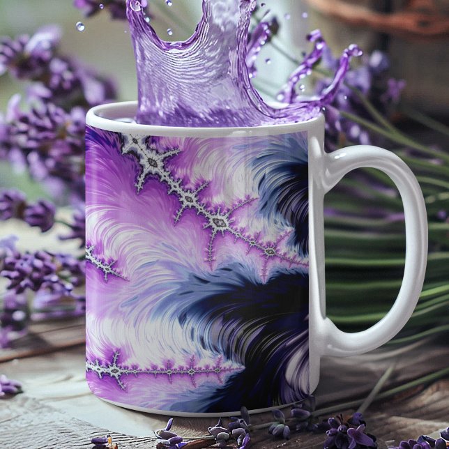 Modern färggrafik - Fractal Art Kaffemugg (Skapare uppladdad)