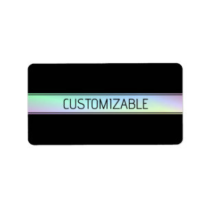 Modern färggrafik och redigerbar text adressetikett