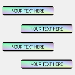 Modern färggrafik och redigerbar text klistermärke