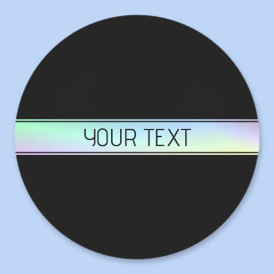 Modern färggrafik och redigerbar text runt klistermärke
