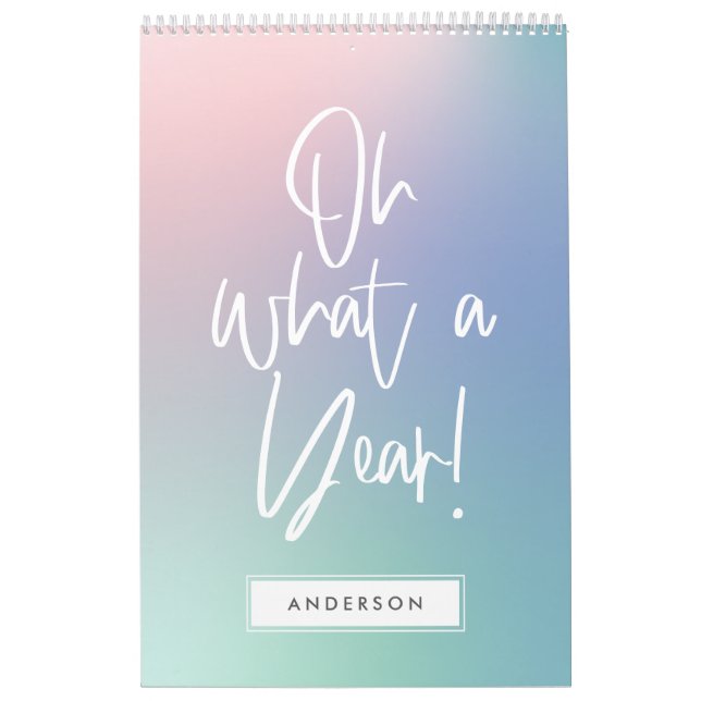 Modern färggrafik pastellskalender för regnbåge kalender (Omslag)