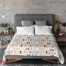 Modern färglös allt är ljust | LYCKLIG HELGDAG Fleecefilt