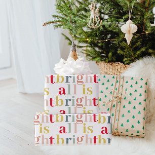 Modern färglös allt är ljust LYCKLIG HELGDAG Presentpapper