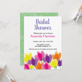 Modern färglös blommigt Inbjudningskort för möhipp