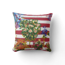 Modern färglös Flagga med blommor