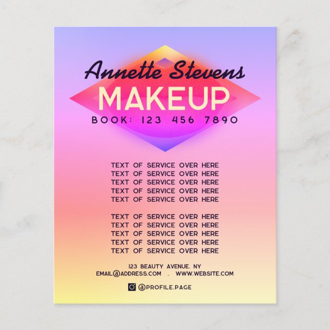 Modern färglös konstnär flygblad (Framsidan)