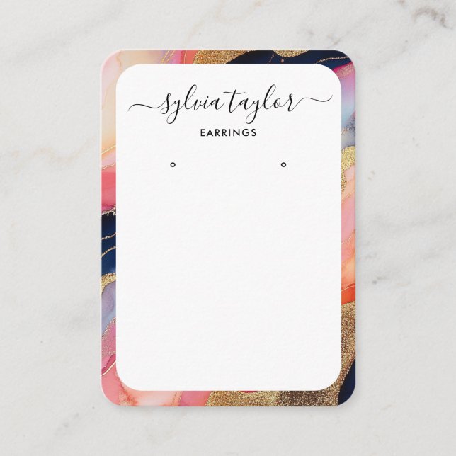 modern färglös logotyp för ram vid ram visning visitkort (Framsida)