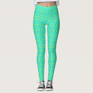 modern färglös mönster leggings