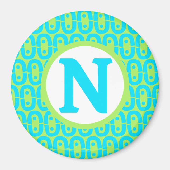 modern färglös mönster magnet (Framsidan)